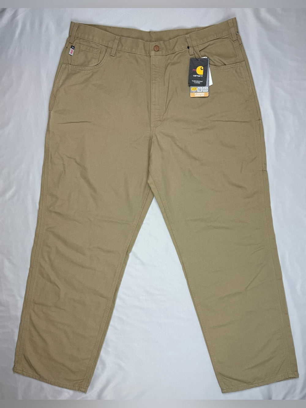 Carhartt FR Mens Original Fit Canvas Jean Work Pants 42 x 34 Midweight A6
